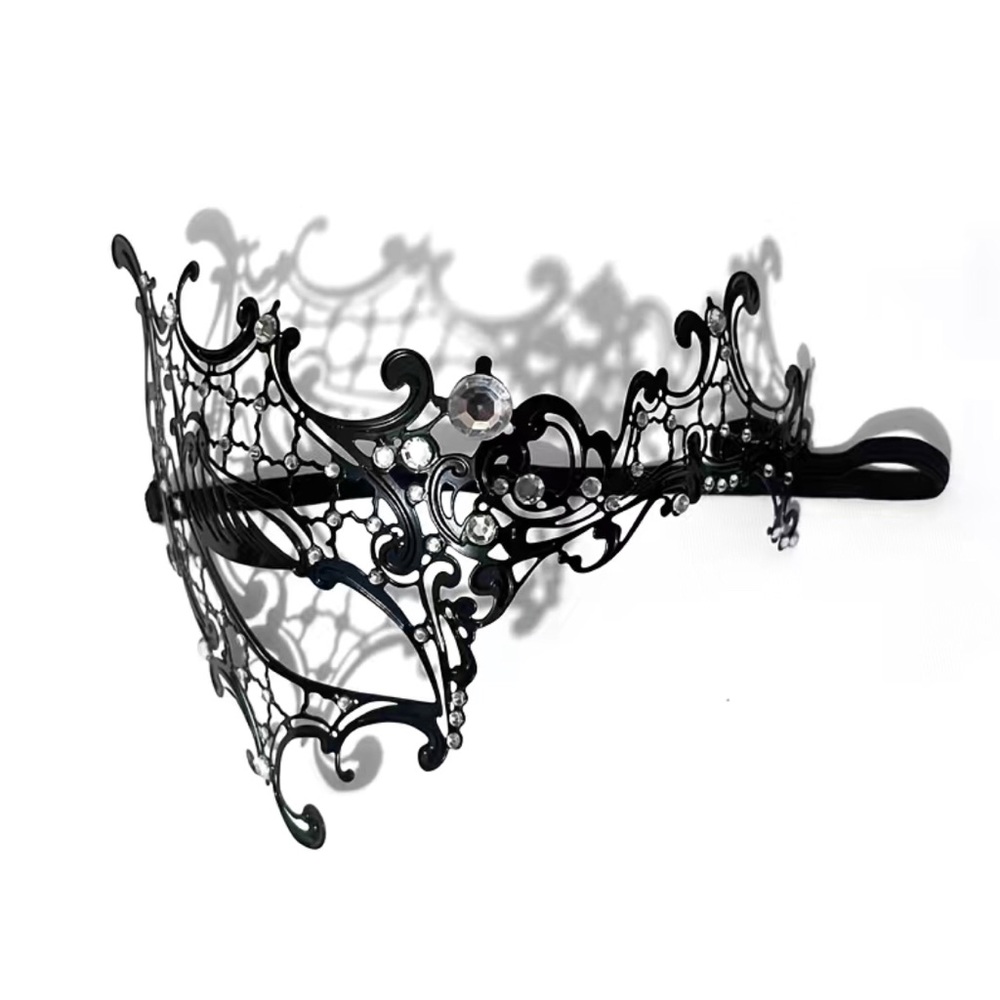Masquerade Half Eye Mask with Rhinestones